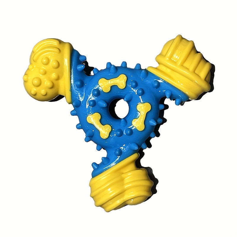 Durable Dog Chew Toy for Teeth Cleaning - Bite-Resistant Nylon Dental Stick with Interactive Puzzle Design, Ideal for Small to Medium Breeds, Promotes Healthy Chewing and Play, Dog Toys for Aggressive Chewers