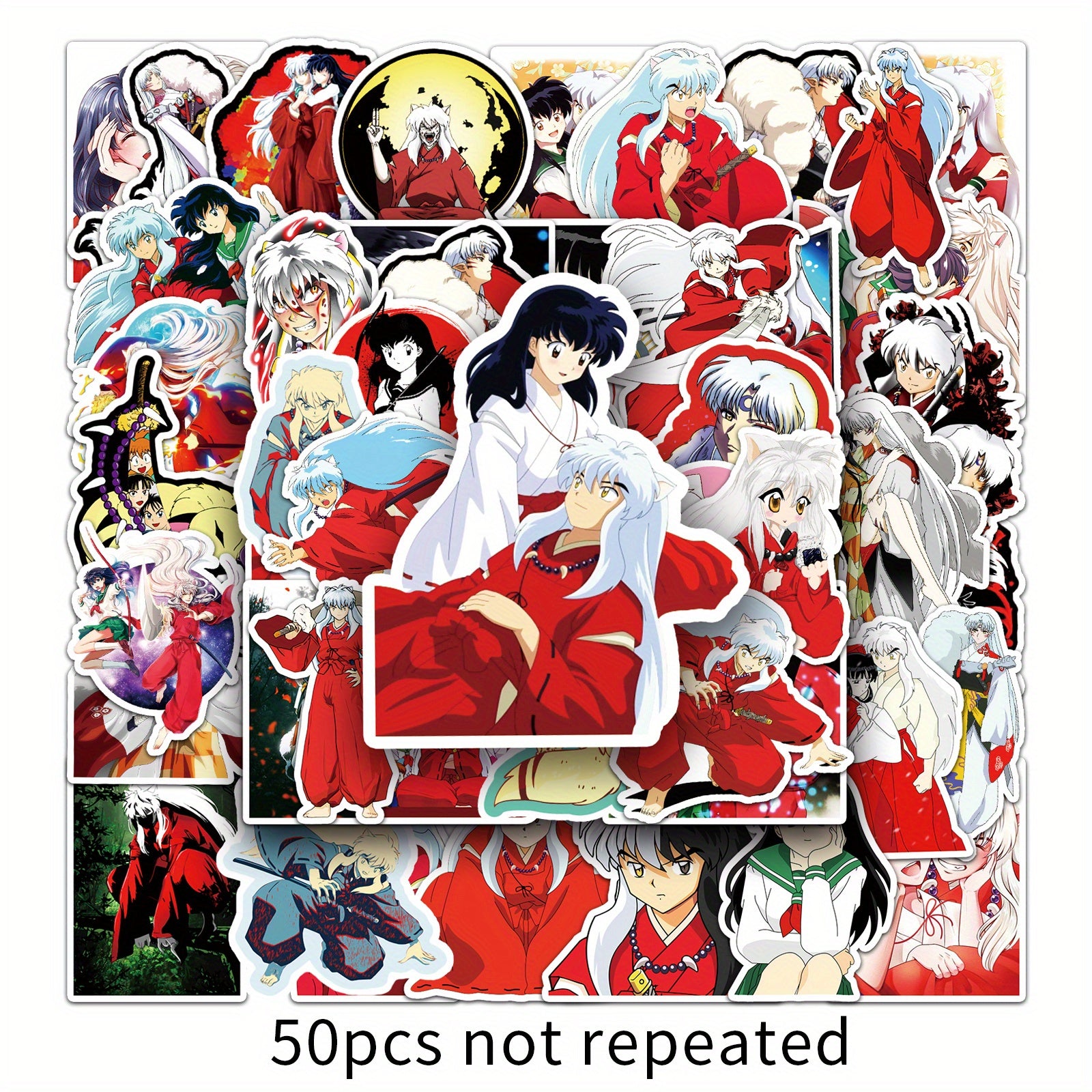 50pcs Adorable Waterproof Cartoon Anime Stickers - Vibrant Decals for Car, Motorcycle, Laptop, Luggage, Water Bottle, Skateboard - Premium Quality Decor Accessories Collection