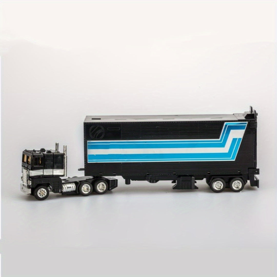 Kids Car Robot Toys Modal, Could Transform From Tractor Trailer To Robot, Black Edition, Reproduction Of 80s Version Collective Toys Gift Set For Fan