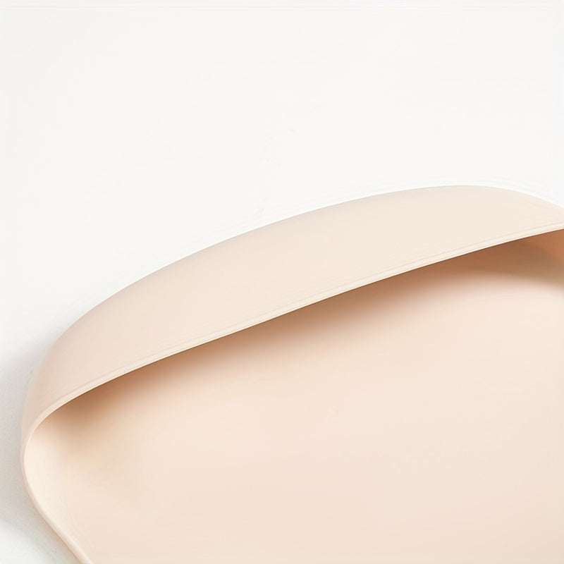 1 pc Waterproof Silicone Baby Bibs - Soft, Adjustable, BPA-Free Feeding Cloths for Infants - Solid Color Design with Easy Clean-Up