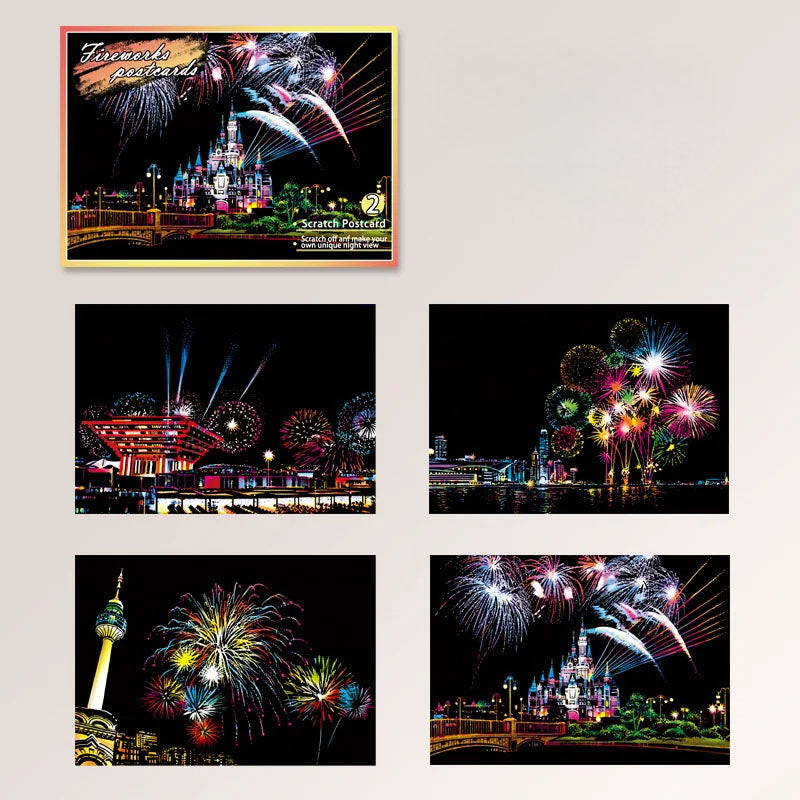 DIY Night Scene Scratch Art