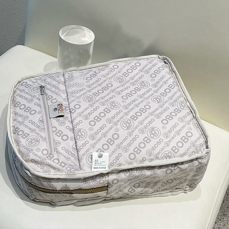 Large Capacity Backpacks for Women Casual Backpacks Women's High-capacity School Bag Solid Color Zipper Travel Bag Multi-pocket Laptop Bag