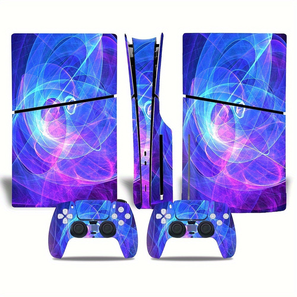 PS5 Slim Disc Drive Edition Gaming Console Sticker - Vibrant Skin for PlayStation 5 - PVC Material