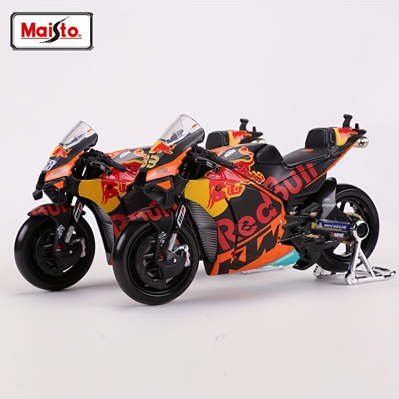 Maisto 1:18 2021 Red Bull KTM Factory Racing #88 #33 Die Cast Vehicles Collectible Motorcycle Model Toys Christmas Halloween Gift