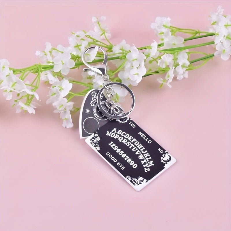 1 Pc Card Heart Keychain Acrylic Horoscope Key Ring Purse Bag Backpack Car Key Charm For Women