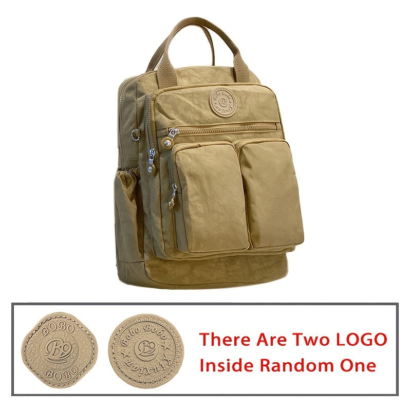 Large Capacity Backpacks for Women Casual Backpacks Women's High-capacity School Bag Solid Color Zipper Travel Bag Multi-pocket Laptop Bag