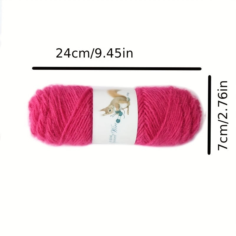 6pcs Solid Color Soft Yarn For Knitting And Crocheting Sweater, Shawl, Scarf, 2.65oz/pc
