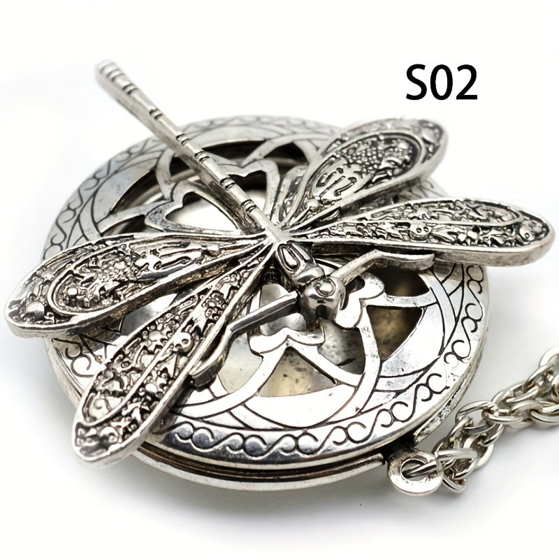 1 Pc Dragonfly Essential Oil Pendant Necklace For Mama's Mother's Day Gift Vintage Dragonfly Locket