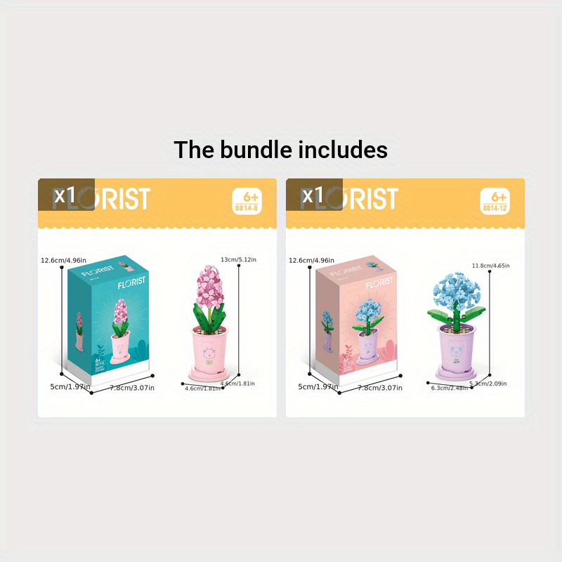 Succulent Plants Building Blocks, Potted Flower Bouquets, Eternal Ornaments, Educational Diy Making Assembled Toys For Girls Easter Gift