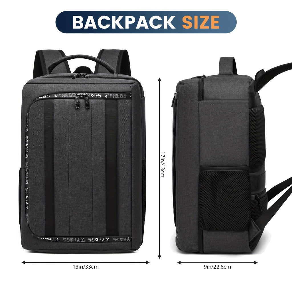 PlayStation 5 Compatible Travel Backpack, Large Capacity Gaming Console Carrying Case for Sony PS5, Durable Polyester Storage Bag with Pockets for Headset, Game Discs, Controllers, Monitor, Charger & Accessories - Ideal Gift