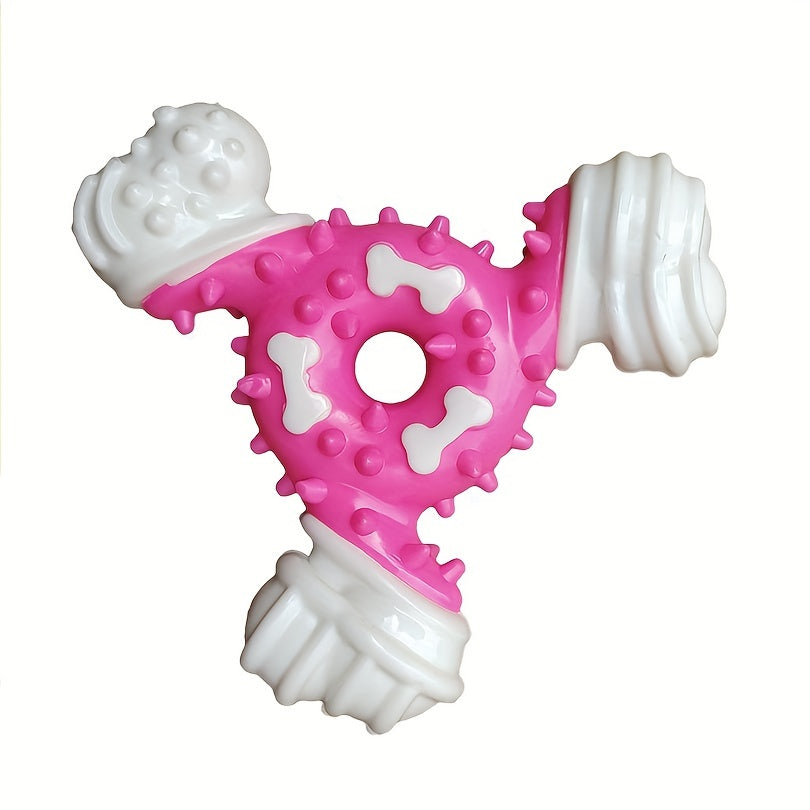 Durable Dog Chew Toy for Teeth Cleaning - Bite-Resistant Nylon Dental Stick with Interactive Puzzle Design, Ideal for Small to Medium Breeds, Promotes Healthy Chewing and Play, Dog Toys for Aggressive Chewers