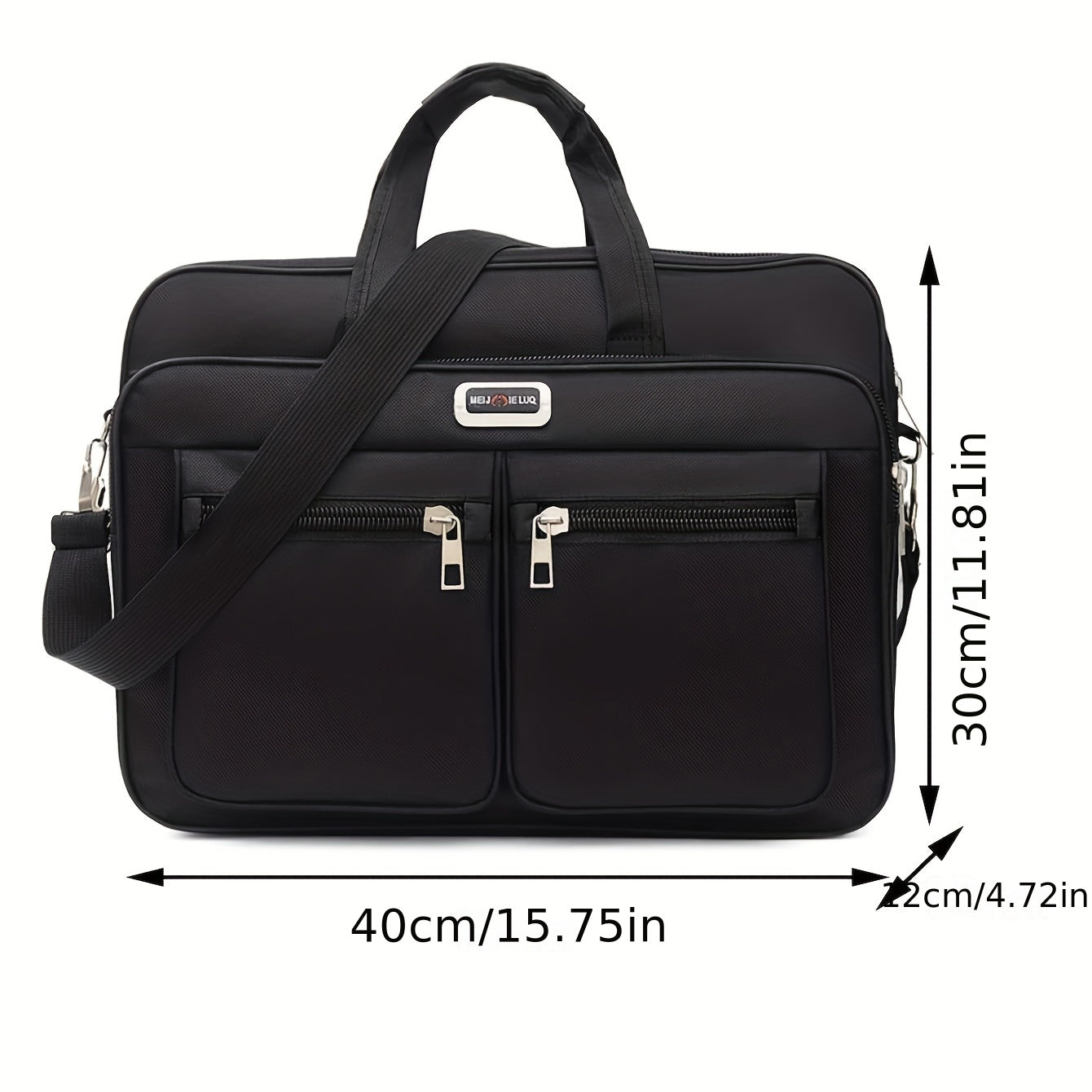 1pc Laptop Bag, Horizontal Portable Large Capacity Multi Functional Shoulder Bag