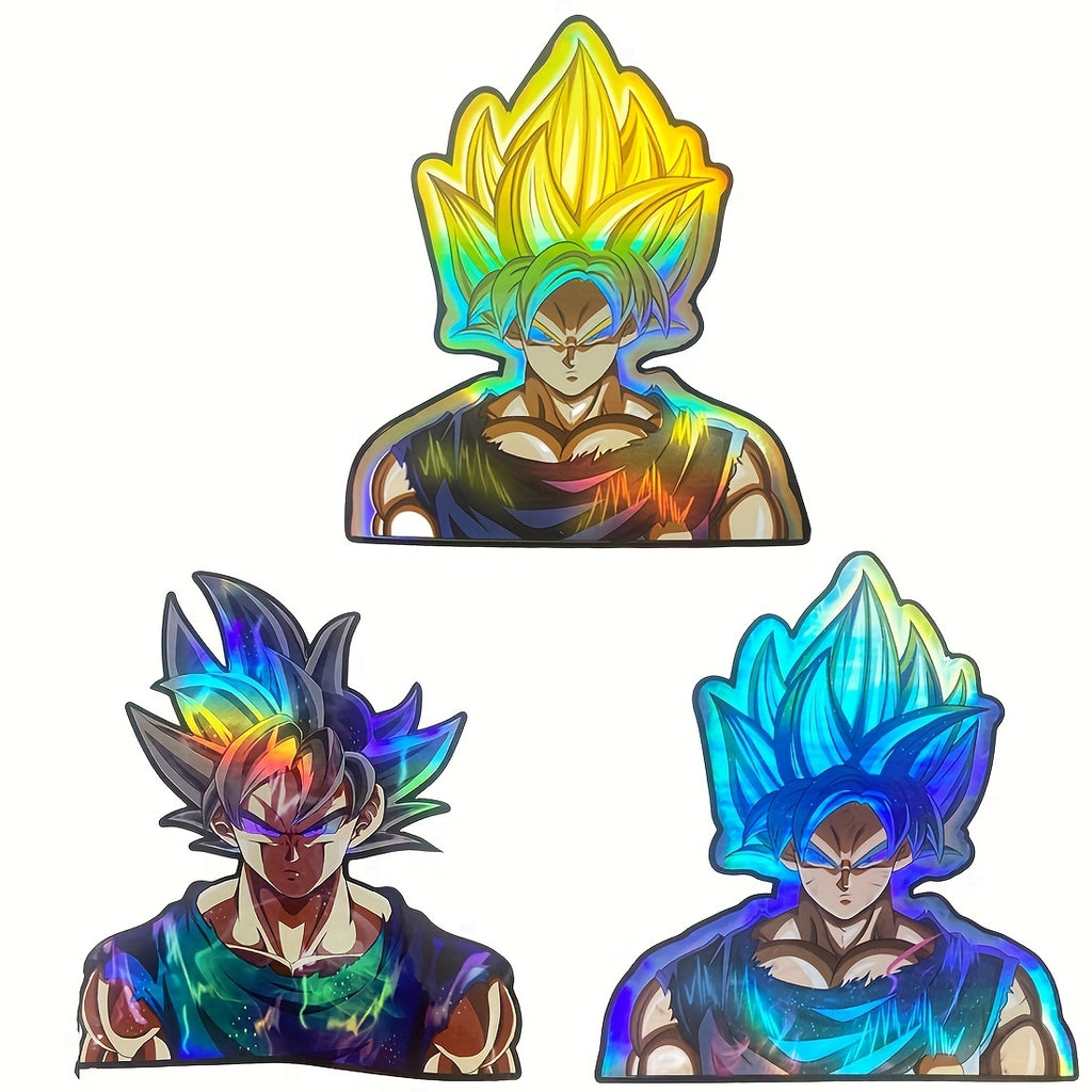 Anime Holographic Stickers Car Stickers Decals Peeker Decal Waterproof Stickers For Cars Auto Motorcycle Laptop Trunk Bumper Accessories