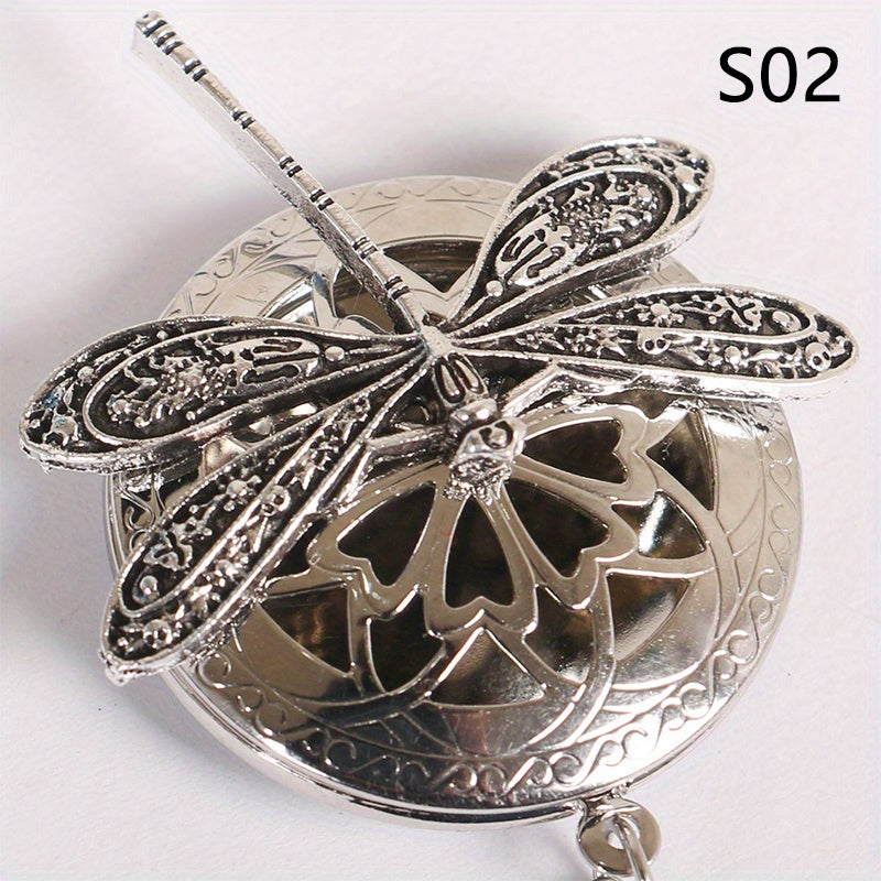 1 Pc Dragonfly Essential Oil Pendant Necklace For Mama's Mother's Day Gift Vintage Dragonfly Locket