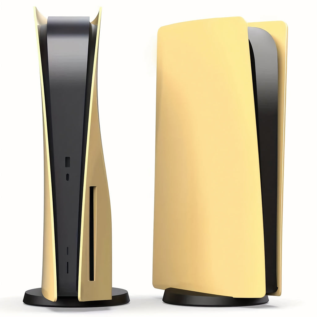 PS5 Faceplates for PlayStation 5 Disc Edition Yellow, Anti-Scratch Replacement Protective ABS Hard Shell