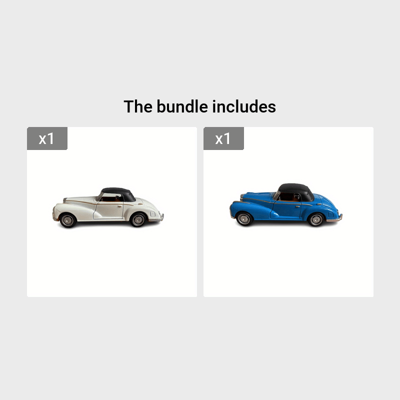 Simulation alloy 1:32 vintage car model Children's toy car accessories Return car mold die-casting model toys