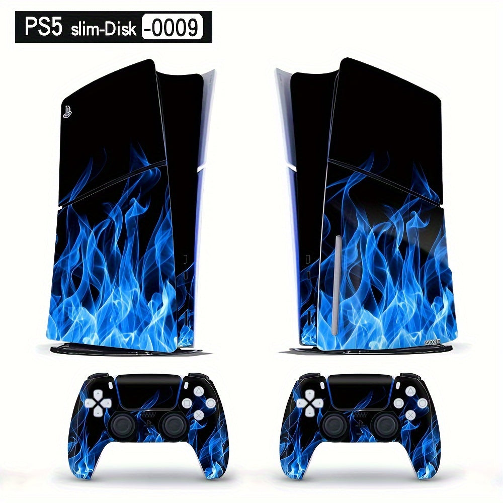 PS5 Slim Console & Controller Skin - Durable PVC, Scratch-Resistant, Bubble-Free Vinyl Decal for PlayStation 5 Gaming Accessories