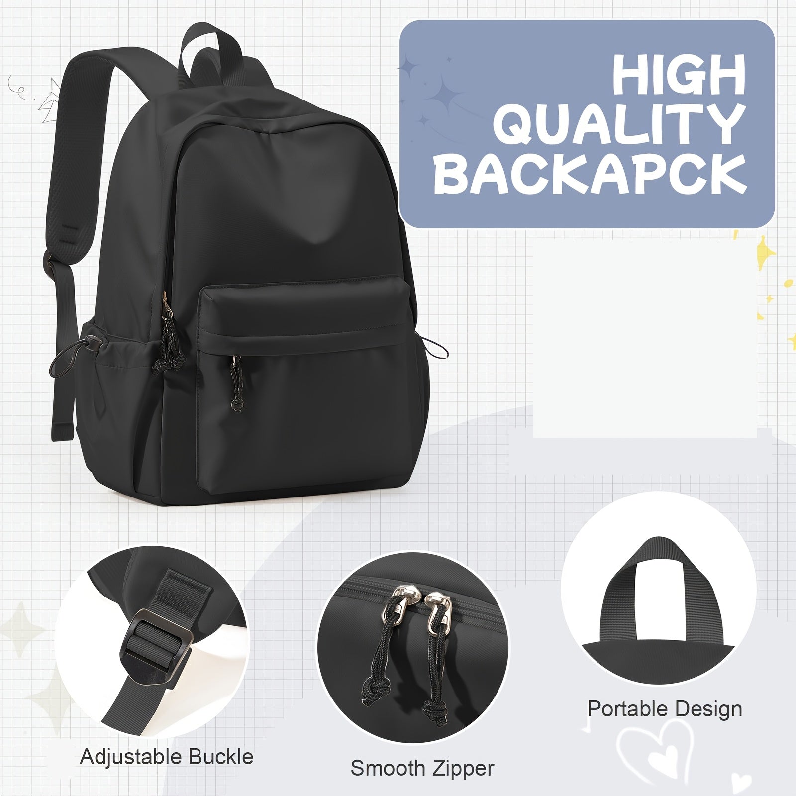 Lightweight Casual Laptop Backpack For For Men And Women, School Book Bag For College