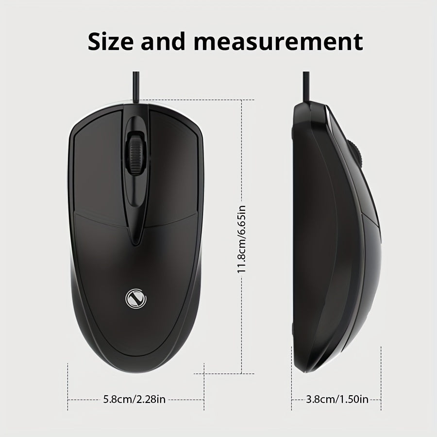 301 Wired Mouse Office Gaming Desktop Computer Laptop Business Mouse USB Optical Mouse