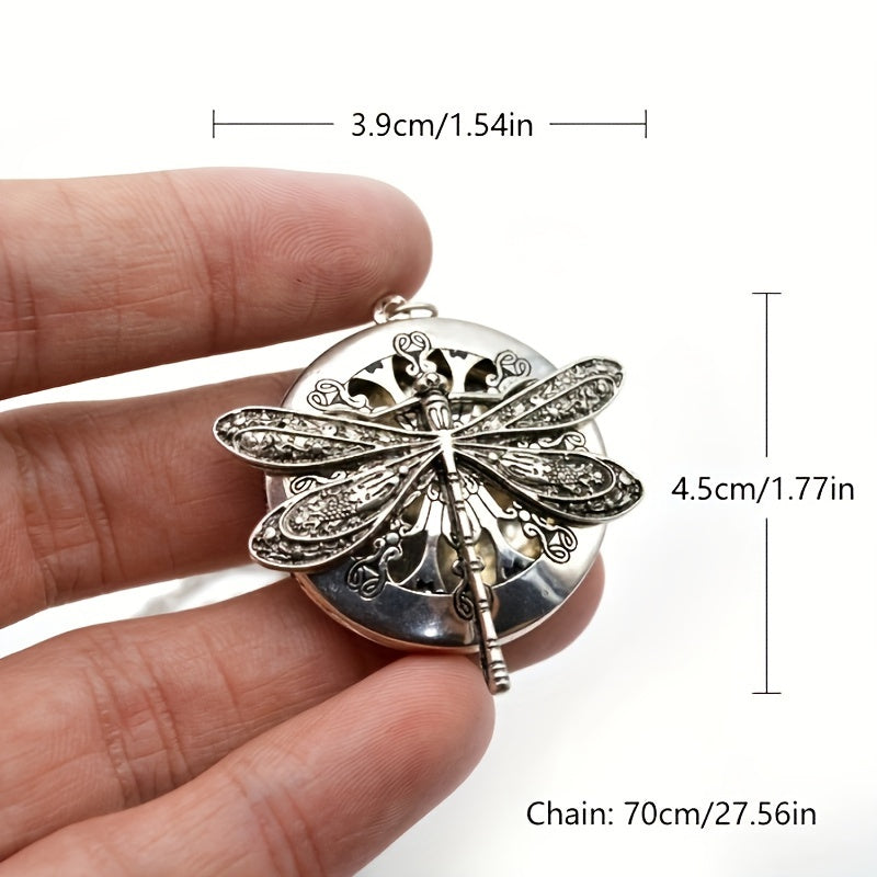 1 Pc Dragonfly Essential Oil Pendant Necklace For Mama's Mother's Day Gift Vintage Dragonfly Locket