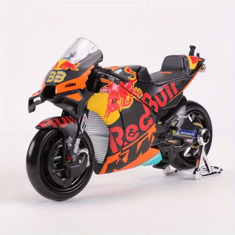 Maisto 1:18 2021 Red Bull KTM Factory Racing #88 #33 Die Cast Vehicles Collectible Motorcycle Model Toys Christmas Halloween Gift