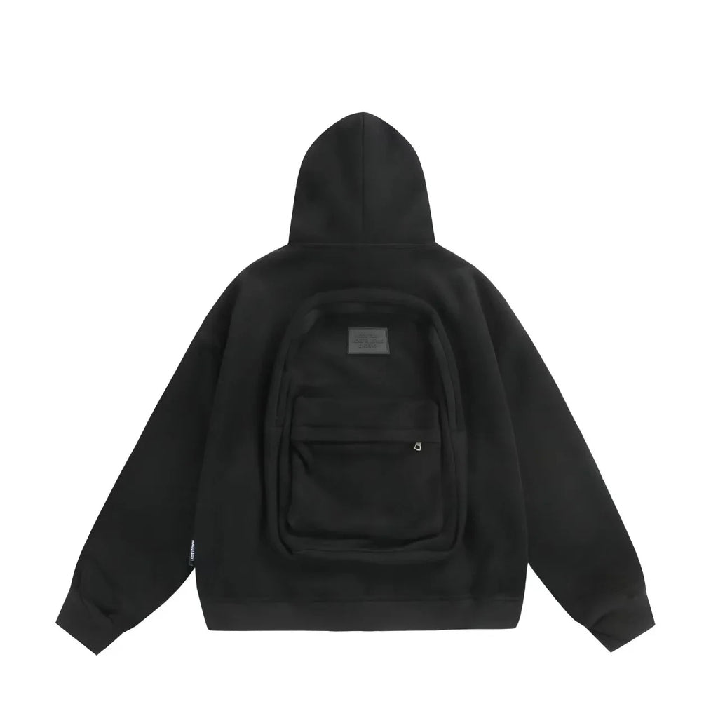 Hoodie with Integrated Backpack