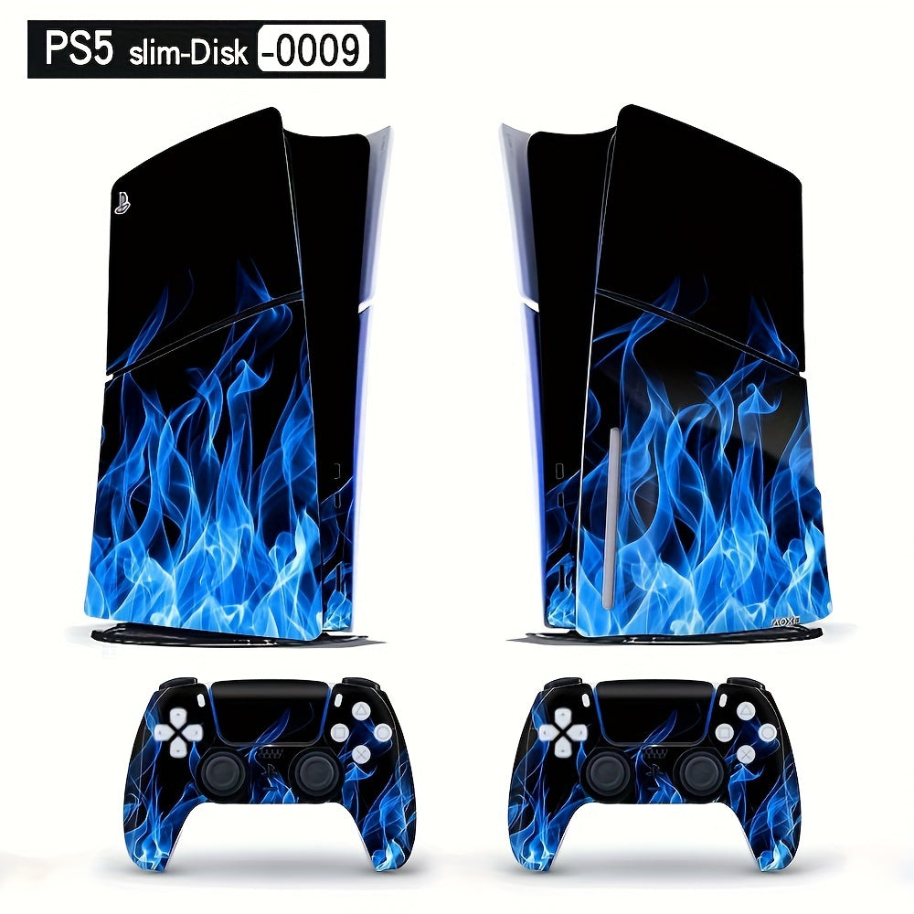 PS5 Slim Console & Controller Skin - Durable PVC, Scratch-Resistant, Bubble-Free Vinyl Decal for PlayStation 5 Gaming Accessories
