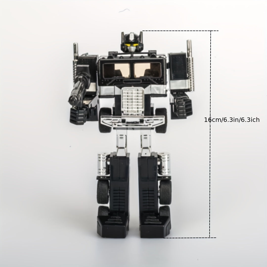 Kids Car Robot Toys Modal, Could Transform From Tractor Trailer To Robot, Black Edition, Reproduction Of 80s Version Collective Toys Gift Set For Fan