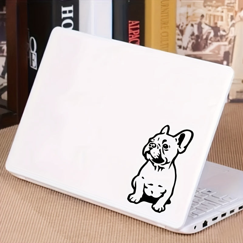 1pc/2pcs/4pcs Adorable French Bulldog Vinyl Decals - Perfect for Car, Laptop, and Bumper Decoration