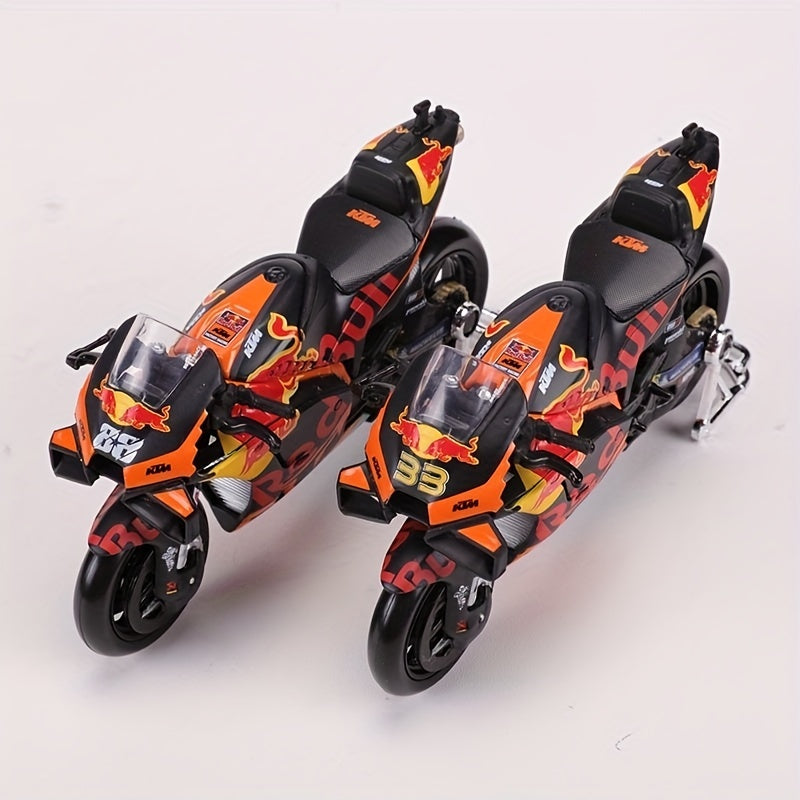 Maisto 1:18 2021 Red Bull KTM Factory Racing #88 #33 Die Cast Vehicles Collectible Motorcycle Model Toys Christmas Halloween Gift