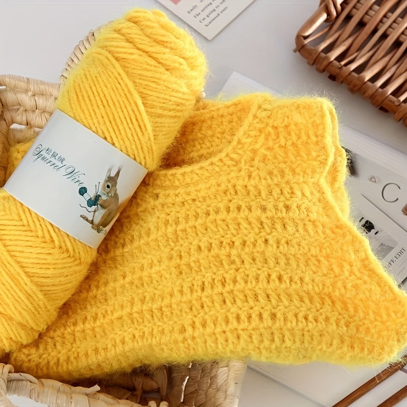 6pcs Solid Color Soft Yarn For Knitting And Crocheting Sweater, Shawl, Scarf, 2.65oz/pc