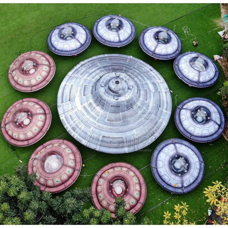 Advertising Inflatable Spaceship Flying Saucer Inflatable UFO Ball Model With Led Light