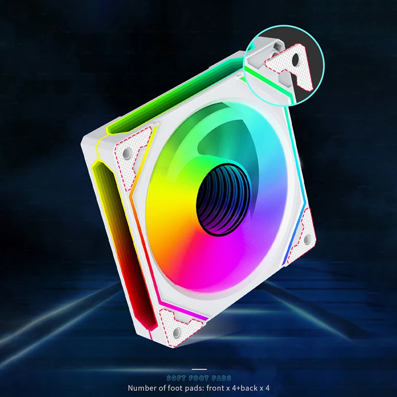 Lovingcool Factory OEM 120mm Rgb Fan Infinity Mirror 5V 3-PIN PWM 4PIN Control PC Gaming RGB Cooling Fans for Computer Desktop