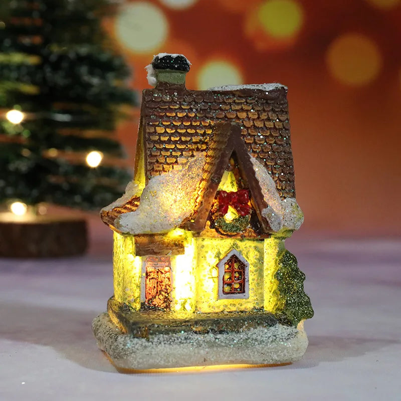 Christmas House Light Decorations For Home Ornaments Kids Xmas Gift New Year 2025 Navidad Decor Bedroom Night Light With Battery