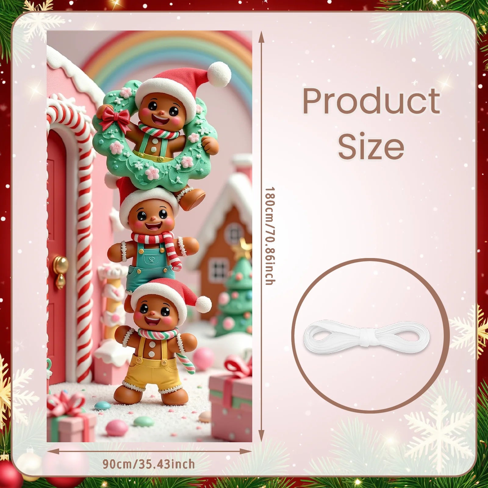 Christmas Hanging Flag Porch Door Banner Christmas Decorations For Home 2025 Ornaments Xmas Gifts Navidad New Year Decor 2026