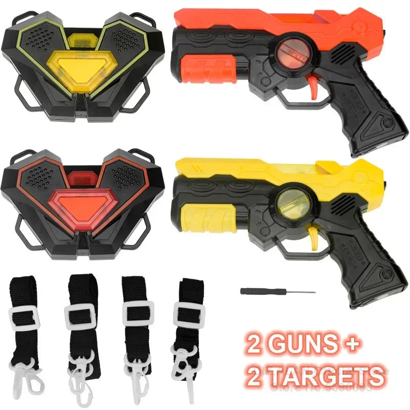 Infrared Toy Guns Play Set kids Laser Tag Battle Game Laser Strike Electric gun Weapon Pistol For Boys Children Indoor Outdoor