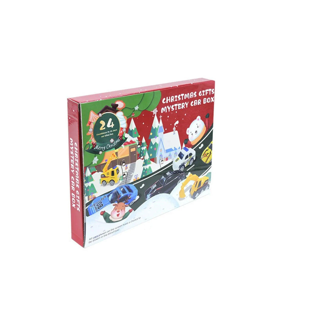 Christmas Countdown Advent Calendar Count Down To Christmas With 24Pcs Cars Toys Christmas Party Gift New Year Calendar