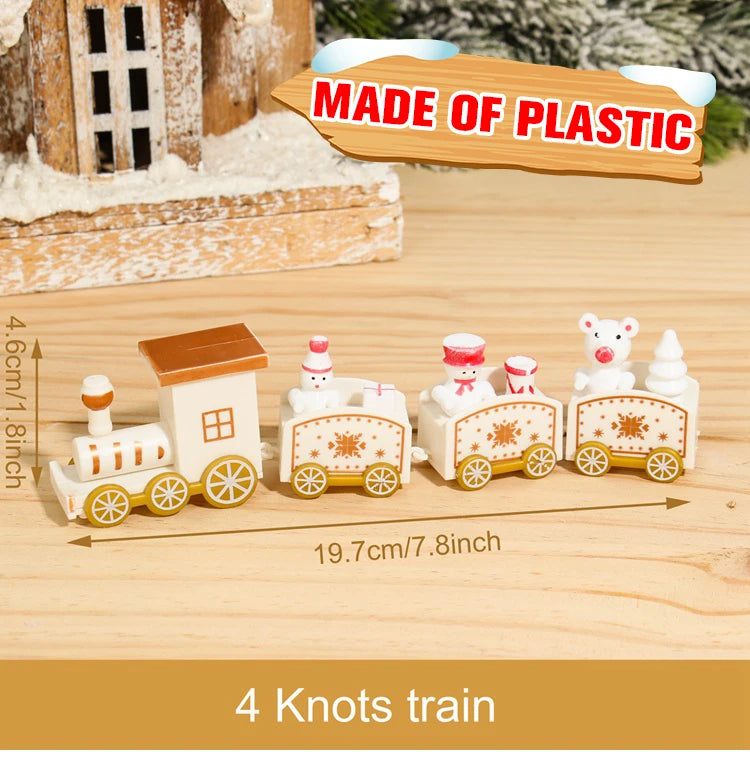 Christmas Train Merry Christmas Decorations For Home 2024 Cristmas Ornament Xmas Navidad Noel Gifts Happy New Year 2025 Decor