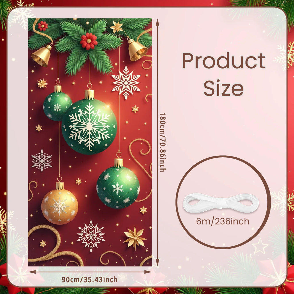 Christmas Hanging Flag Porch Door Banner Christmas Decorations For Home 2025 Ornaments Xmas Gifts Navidad New Year Decor 2026