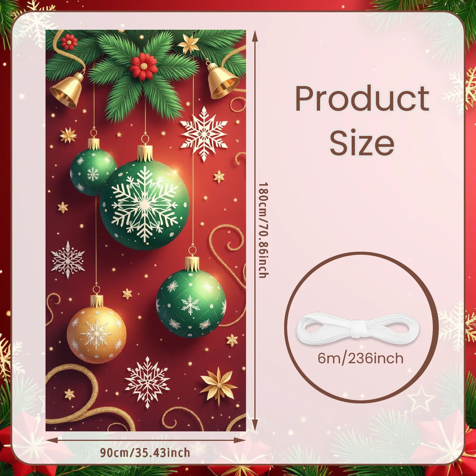 Christmas Hanging Flag Porch Door Banner Christmas Decorations For Home 2025 Ornaments Xmas Gifts Navidad New Year Decor 2026