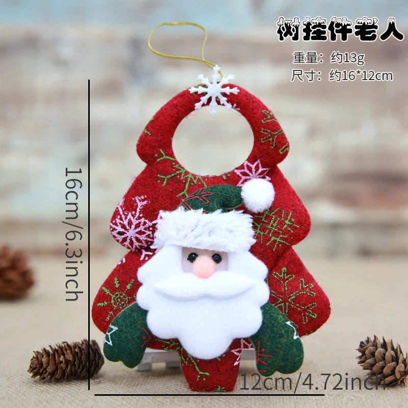 Christmas Decorations for Home Lovely Faceless doll Hanging Pendant Christmas Tree DIY Decor Ornaments Xmas New Year Gifts Kids