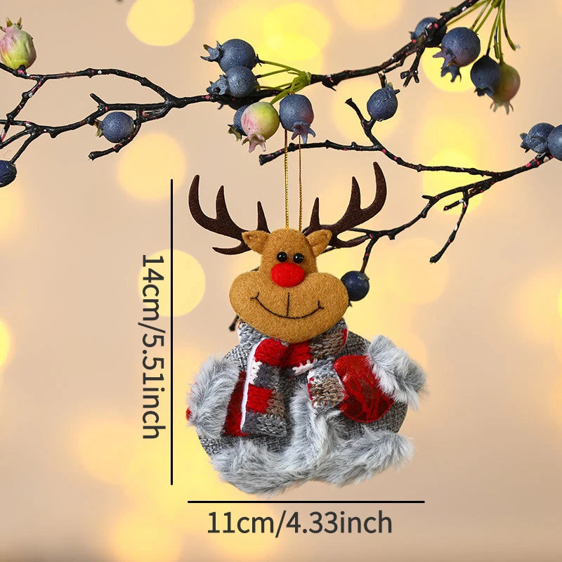 Christmas Decorations for Home Lovely Faceless doll Hanging Pendant Christmas Tree DIY Decor Ornaments Xmas New Year Gifts Kids