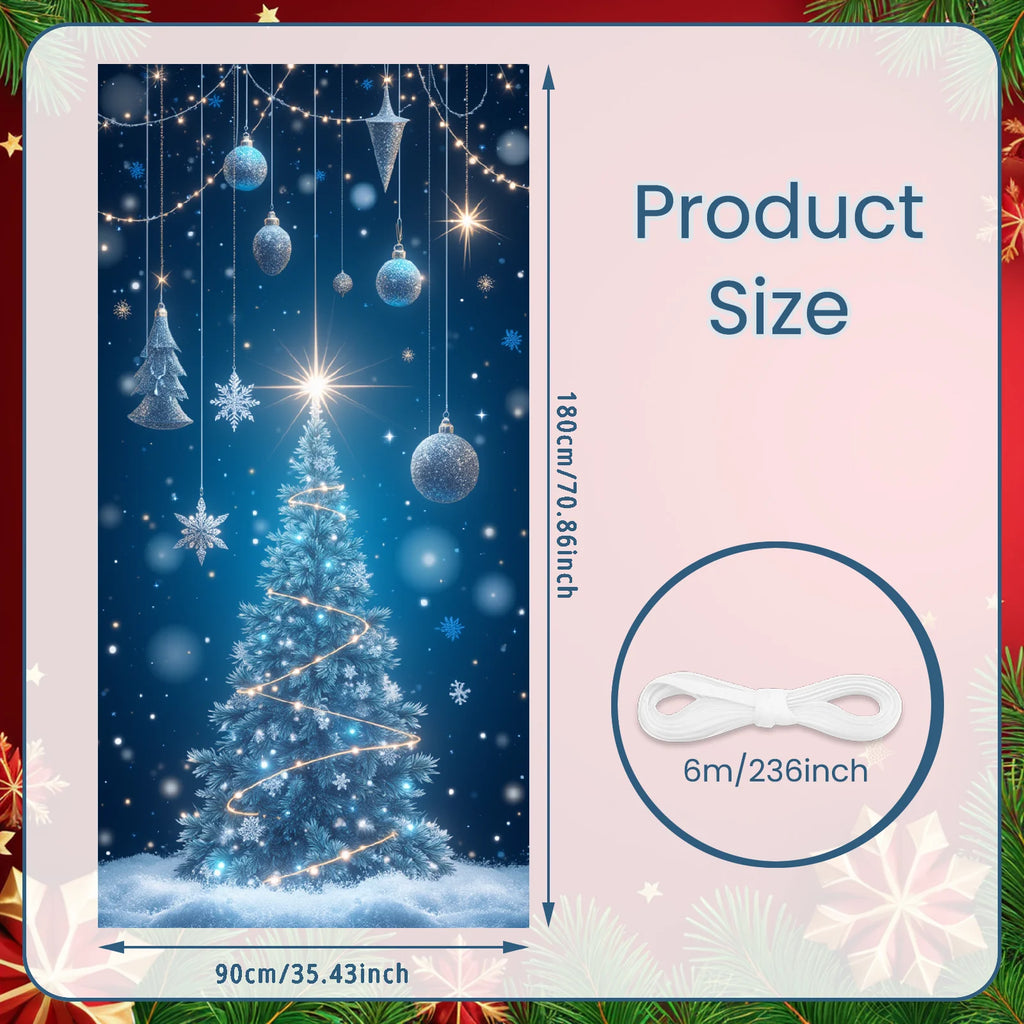 Christmas Hanging Flag Porch Door Banner Christmas Decorations For Home 2025 Ornaments Xmas Gifts Navidad New Year Decor 2026