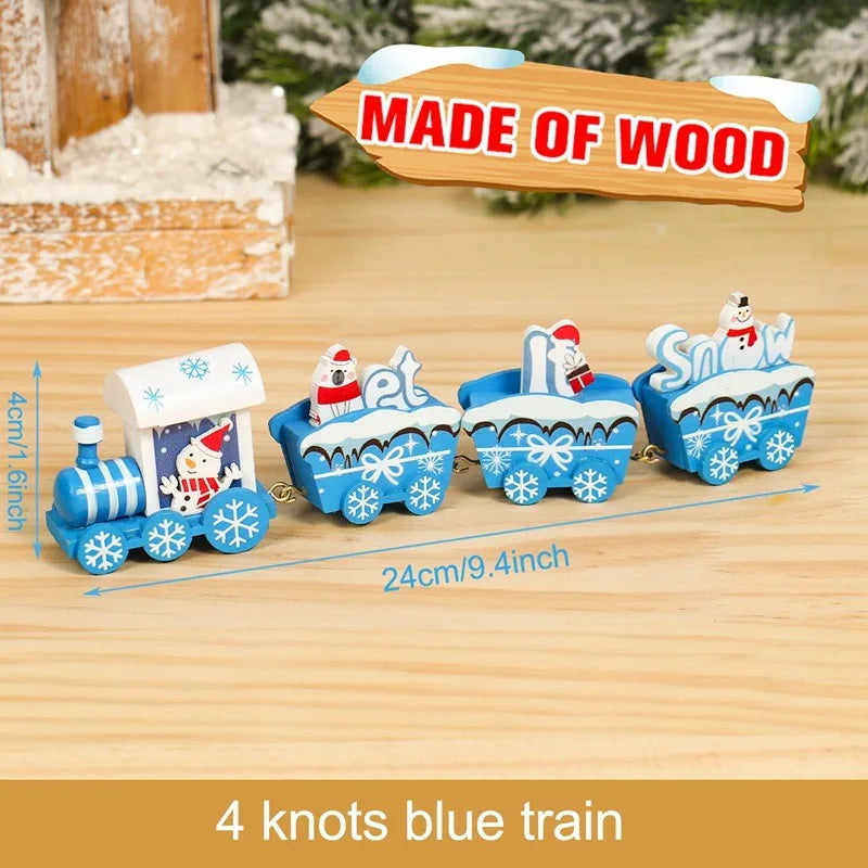 Christmas Train Merry Christmas Decorations For Home 2024 Cristmas Ornament Xmas Navidad Noel Gifts Happy New Year 2025 Decor