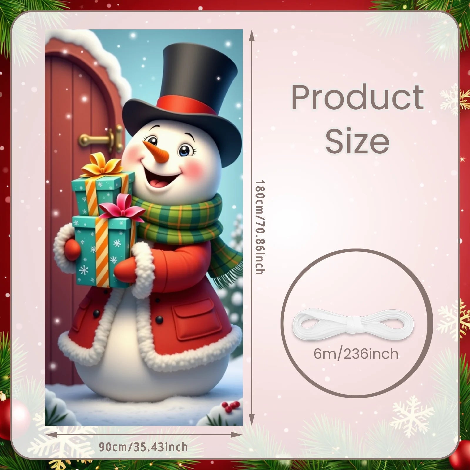 Christmas Hanging Flag Porch Door Banner Christmas Decorations For Home 2025 Ornaments Xmas Gifts Navidad New Year Decor 2026