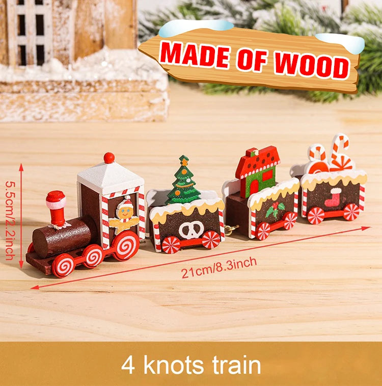 Christmas Train Merry Christmas Decorations For Home 2024 Cristmas Ornament Xmas Navidad Noel Gifts Happy New Year 2025 Decor