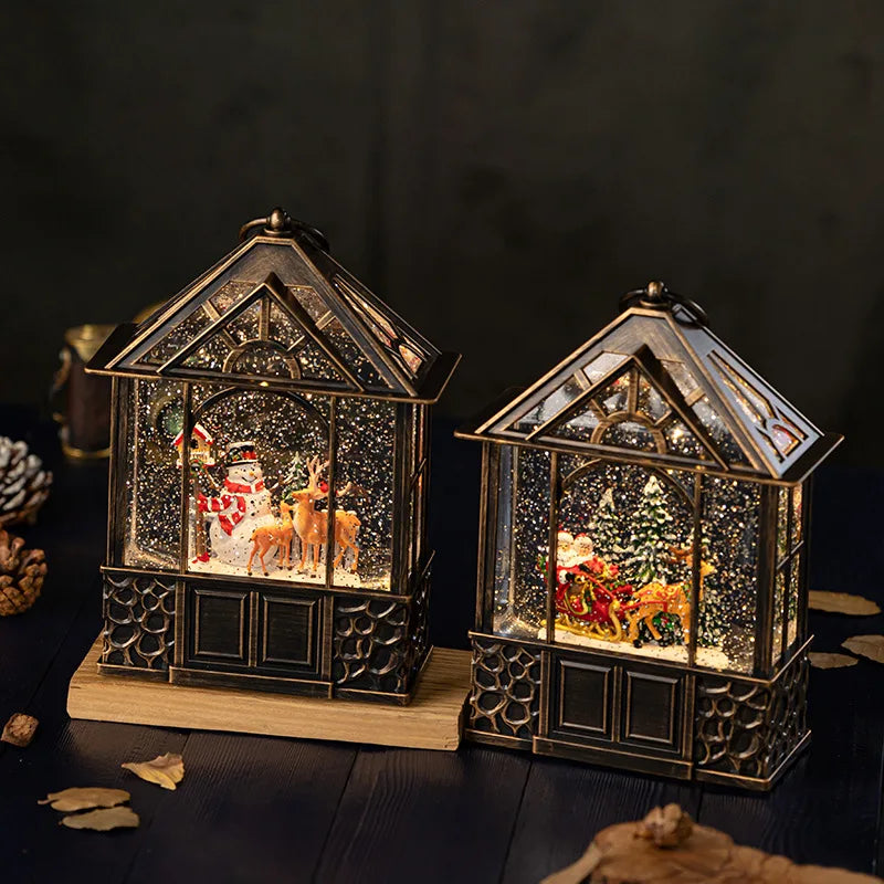 Christmas desktop decorations, ornaments, retro night lights, decorations, gifts, children's gifts, crafts