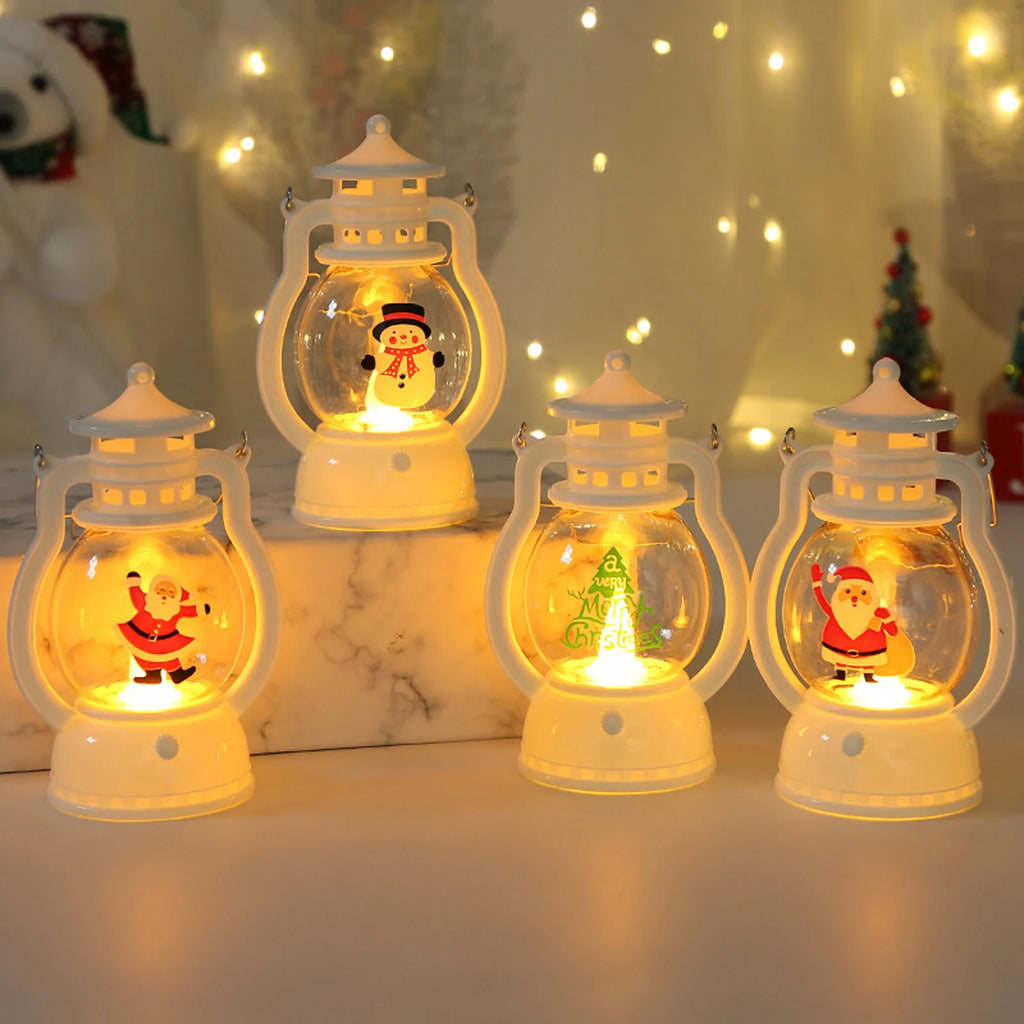 Merry Christmas Night Light Snowman Christmas Tree Light Decoration Ornaments Party Bedroom Household New Year Supplies Gift