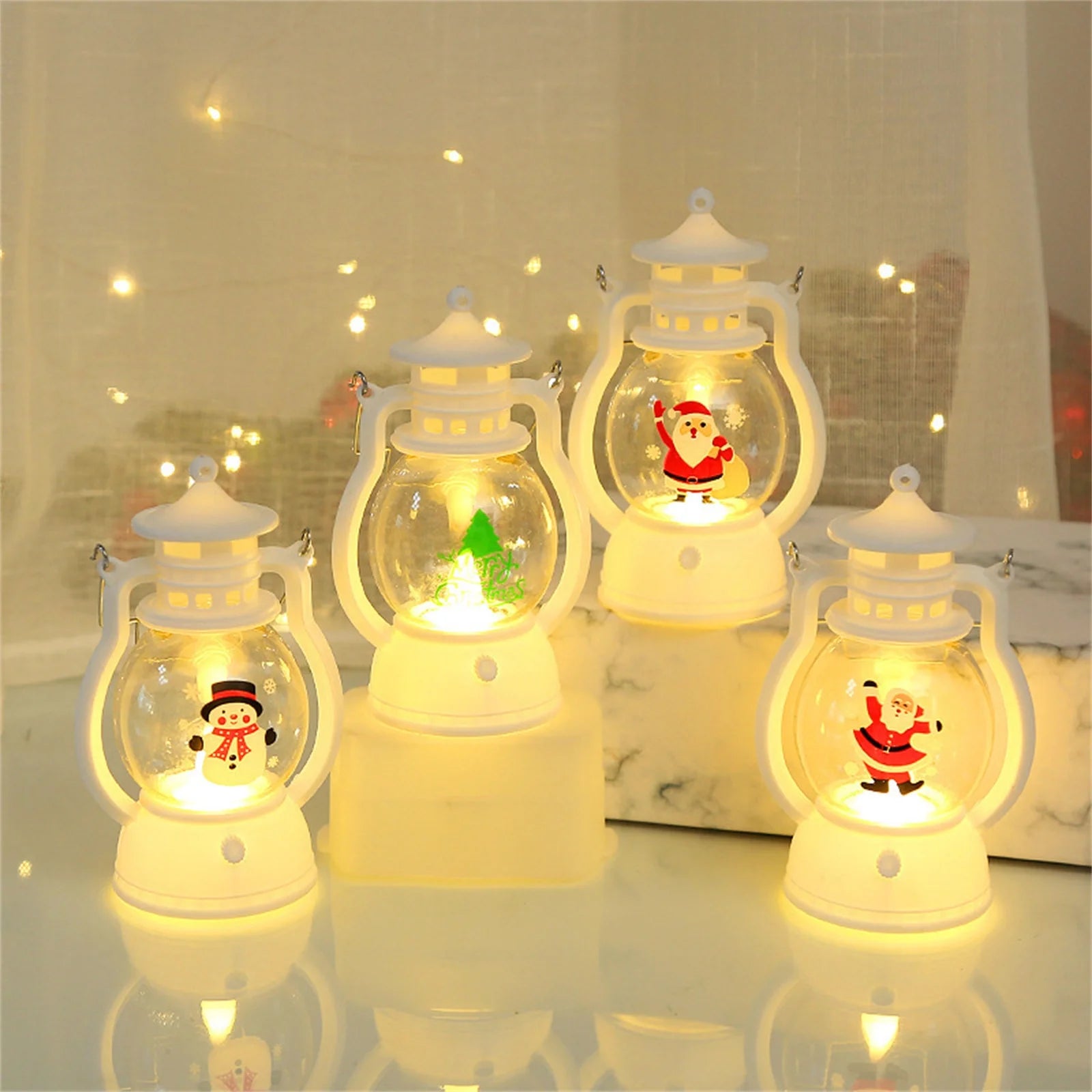 Merry Christmas Night Light Snowman Christmas Tree Light Decoration Ornaments Party Bedroom Household New Year Supplies Gift