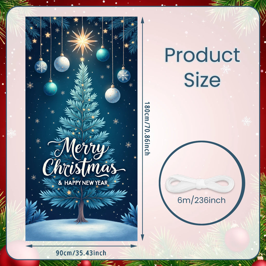 Christmas Hanging Flag Porch Door Banner Christmas Decorations For Home 2025 Ornaments Xmas Gifts Navidad New Year Decor 2026